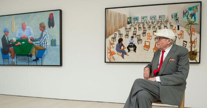 Fedezd fel a jókedv varázslatos világát David Hockney kiállításán, ahol a művész képei életre keltik a színeket és az érzéseket!